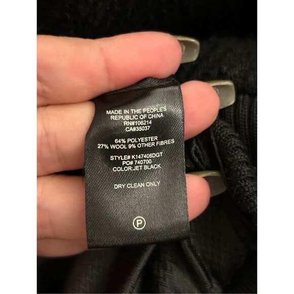 Joe's men's hooded bomber jacket size M Minimalist Casual closet staple wool ble - Picture 6 of 10